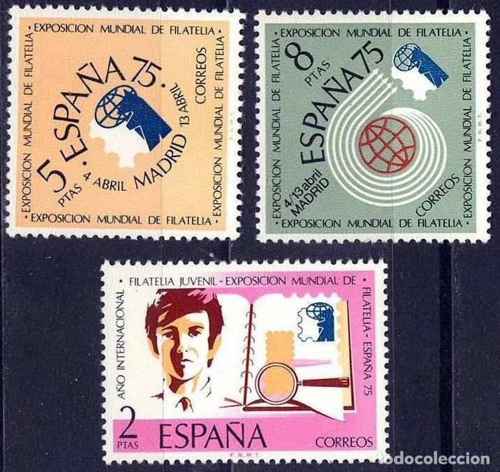 Sellos: Espa&ntilde;a. 1974. Edifil # 2174 / 76. MNH. A&ntilde;o Internacional de la Filatelia Juvenil