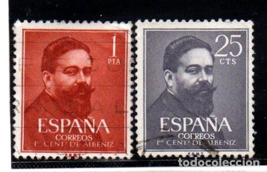 Sellos: SERIE SELLOS ESPA&Ntilde;A A&Ntilde;O 1960 ALBENIZ USADOS EDIFIL N&ordm; 1320-21