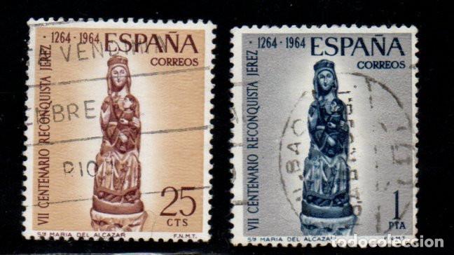 Sellos: SERIE SELLOS ESPA&Ntilde;A A&Ntilde;O 1964 JEREZ USADOS EDIFIL N&ordm; 1615-16