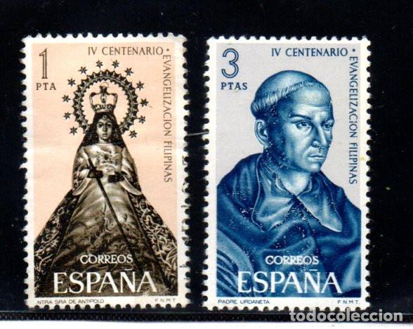 Sellos: SERIE SELLOS ESPA&Ntilde;A A&Ntilde;O 1965 FILIPINAS USADOSEDIFIL N&ordm; 1693-94