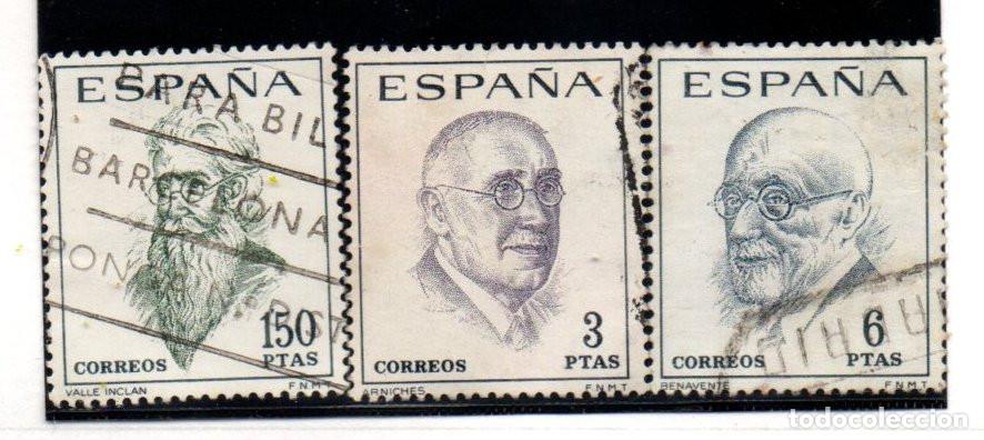 Sellos: SERIE SELLOS ESPA&Ntilde;A A&Ntilde;O 1966 PERSONAJES USADOS EDIFIL N&ordm; 1758-60 COMPLETA