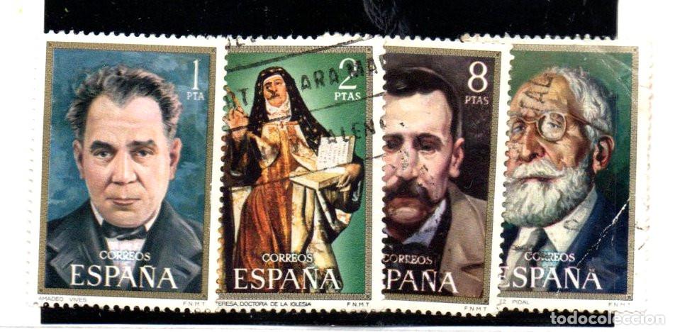 Sellos: SERIE SELLOS ESPA&Ntilde;A A&Ntilde;O 1971 PERSONAJES USADOS EDIFIL N&ordm; 2027-30 COMPLETA