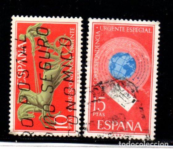 Sellos: SERIE SELLOS ESPA&Ntilde;A A&Ntilde;O 1971 ALEGORIAS USADOS EDIFIL N&ordm; 2041-42