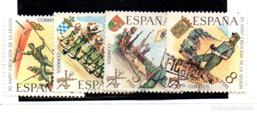 Sellos: SERIE SELLOS ESPA&Ntilde;A A&Ntilde;O 1971 LEGION USADOS EDIFIL N&ordm; 2043-46 COMPLETA