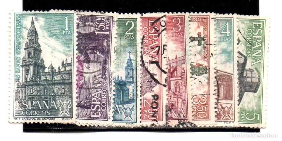 Sellos: SERIE SELLOS ESPA&Ntilde;A A&Ntilde;O 1971 A&Ntilde;O SANTO USADOS EDIFIL N&ordm; 2063-70