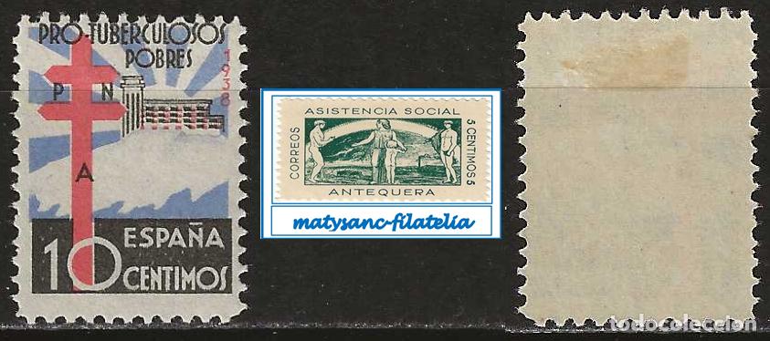 Sellos: ESPA&Ntilde;A 1938. EDIFIL 866. SERIE COMPLETA &rdquo; PRO TUBERCULOSOS&rdquo;. NUEVO CON CHARNELA.