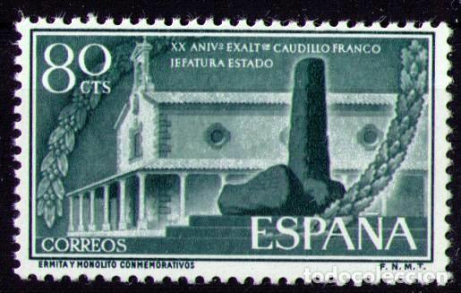 Sellos: Sellos de Espa&ntilde;a A&ntilde;o 1956 XX Aniversario Exaltaci&oacute;n General Franco Sellos nuevos**