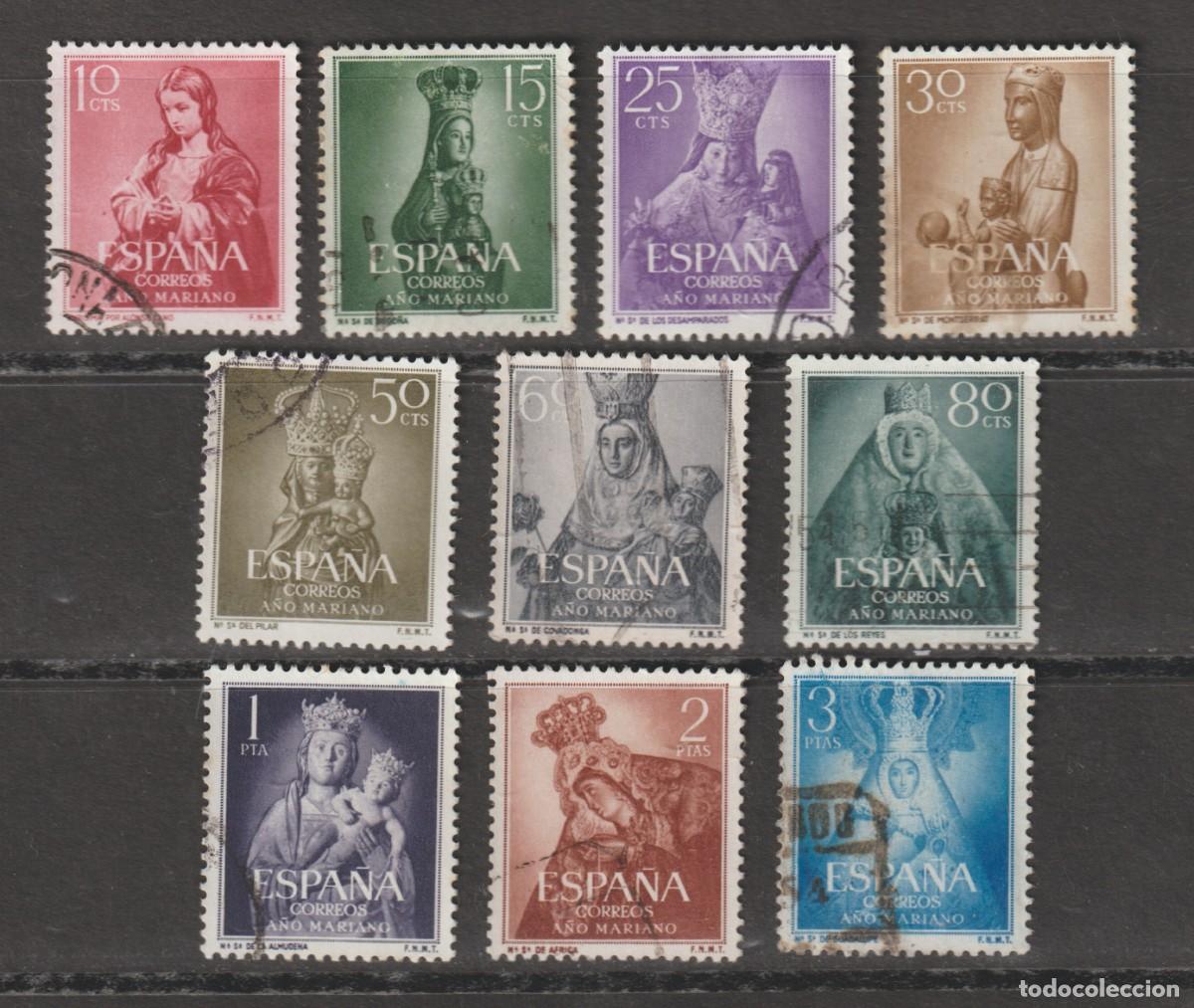 Sellos: Espa&ntilde;a Spain 1954 - Edifil 1132/1141 usado