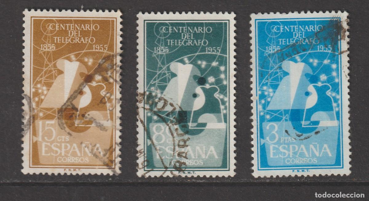 Sellos: Espa&ntilde;a Spain 1955 - Edifil 1180/1182 usado