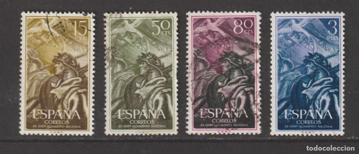 Sellos: Espa&ntilde;a Spain 1956 - Edifil 1187/1190 usado