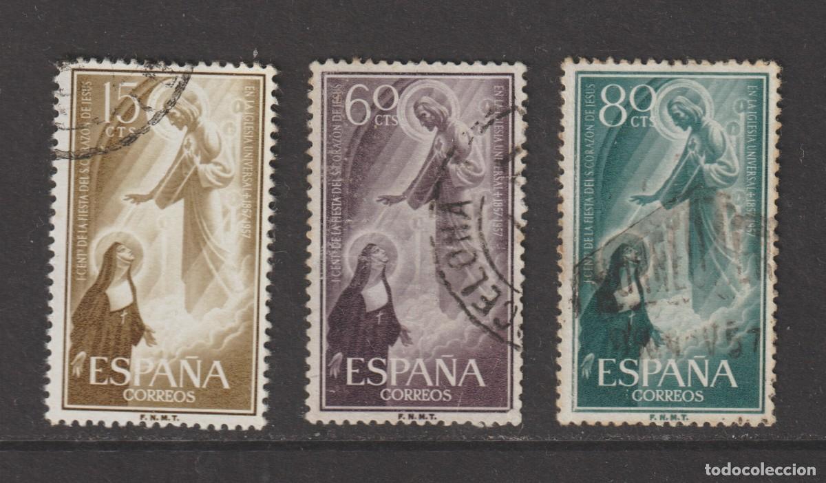 Sellos: Espa&ntilde;a Spain 1957 - Edifil 1206/1208 usado