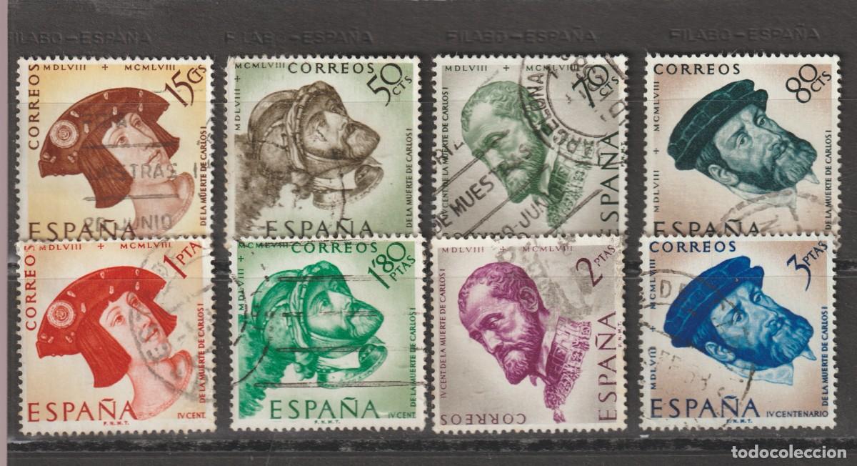 Sellos: Espa&ntilde;a Spain 1958 - Edifil 1224/1231 usado