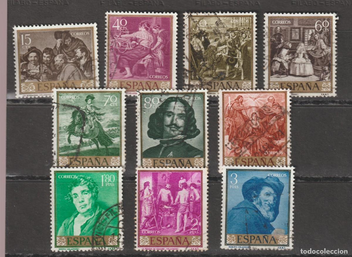 Sellos: Espa&ntilde;a Spain 1959 - Diego Velazquez Edifil 1238/1247 usado