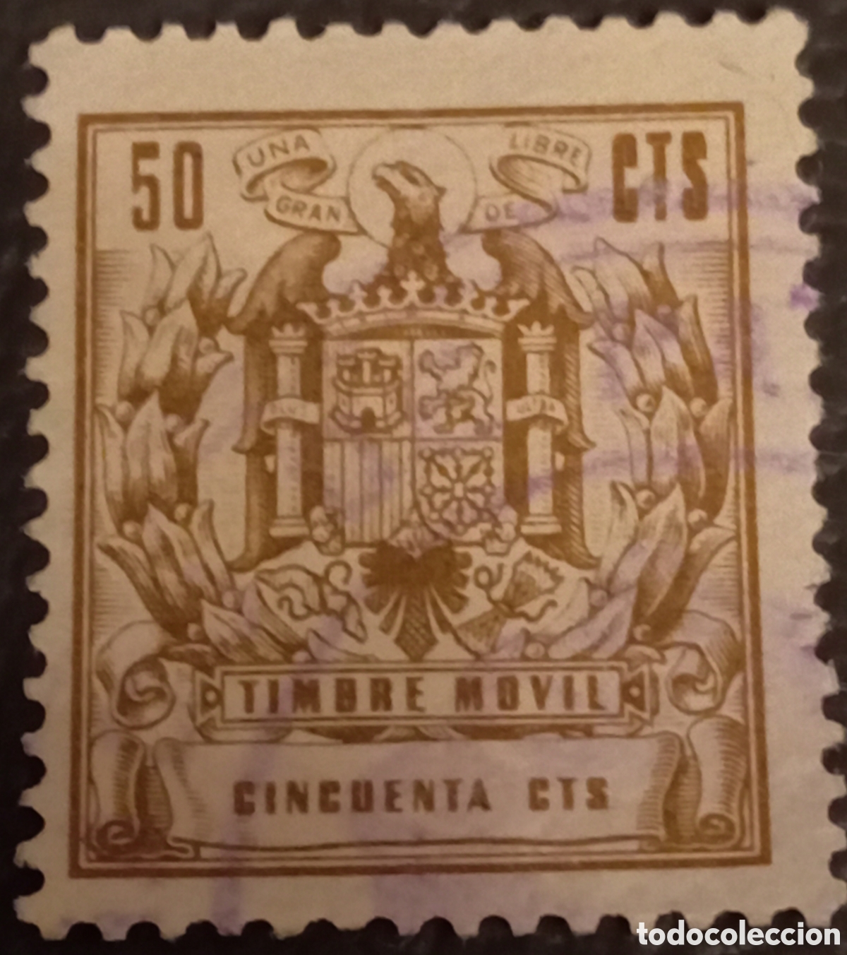 Sellos: Sello Fiscal Espa&ntilde;a Timbre M&oacute;vil 50 Cts (1960/76) - Alemany n&ordm; 156