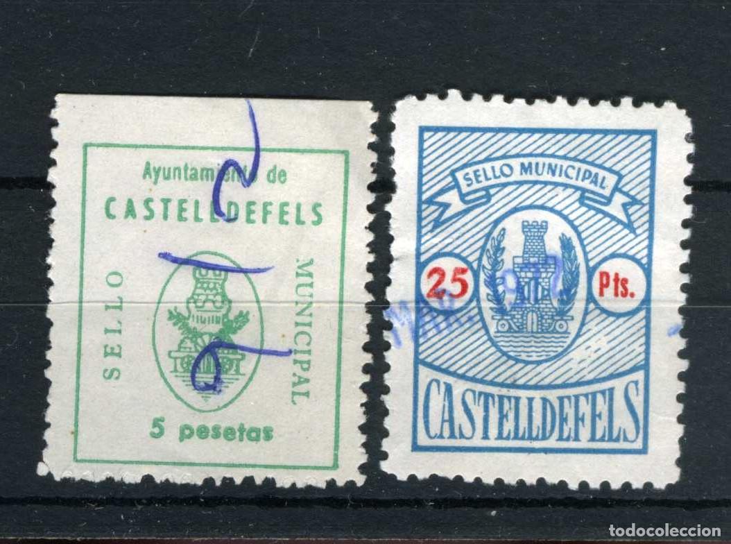 Sellos: XS- CASTELLDEFELS Lot 2 Segells Municipals RARS