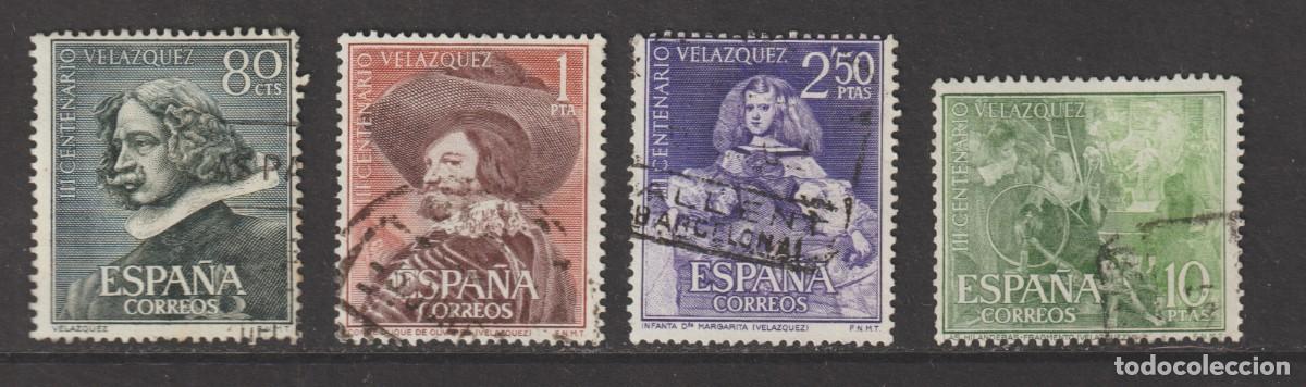 Sellos: Espa&ntilde;a Spain 1961 - Velazquez Edifil 1340/1343 usado