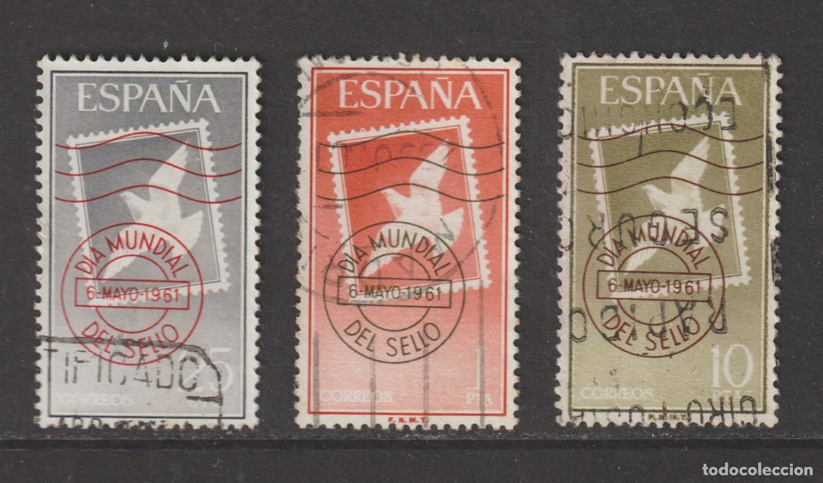 Sellos: Espa&ntilde;a Spain 1961 - Edifil 1348/1350 usado