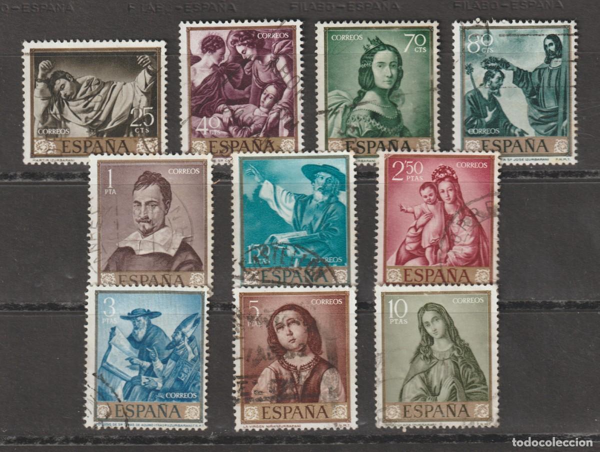 Sellos: Espa&ntilde;a Spain 1962 - Zurbaran Edifil 1418/1427 usado