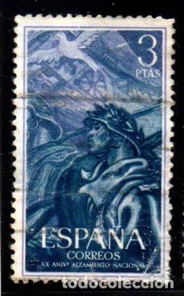Sellos: SELLO DE ESPA&Ntilde;A A&Ntilde;O 1956 ALZAMIENTO 3 PTS.USADO EDIFIL N&ordm; 1190