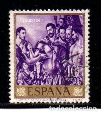 Sellos: SELLO DE ESPA&Ntilde;A A&Ntilde;O 1961 PINTOR GRECO USADO 10 P. EDIFIL N&ordm; 1339
