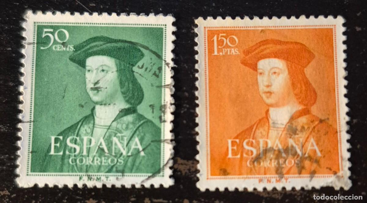 Sellos: A&ntilde;o 1952 - Edifil N.&ordm; 1106 - 1109 - 500 a&ntilde;os d la muerte d Fernando - Se env&iacute;a el de la imagen
