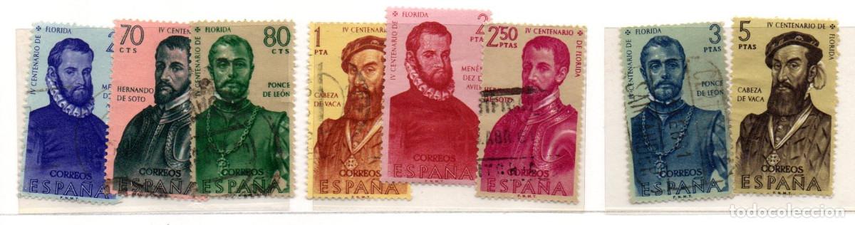 Sellos: SERIE SELLOS ESPA&Ntilde;A A&Ntilde;O 1960 FORJADORES USADOS EDIFIL N&ordm; 1298-1305