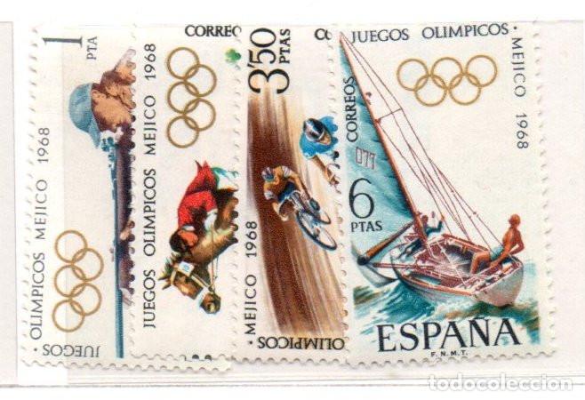 Sellos: SERIE SELLOS ESPA&Ntilde;A A&Ntilde;O 1968 OLIMPICOS USADOS EDIFIL N&ordm; 1885-88