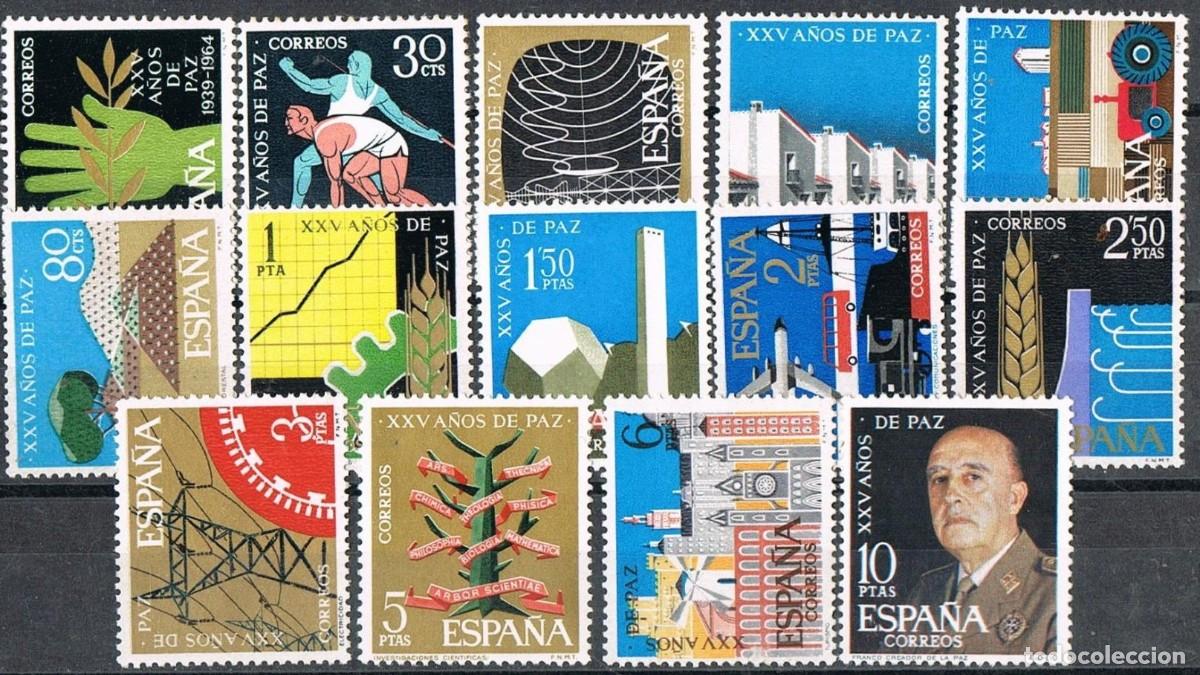 Sellos: SELLOS** ESPA&Ntilde;A 1964, EDIFIL 1576/ 89