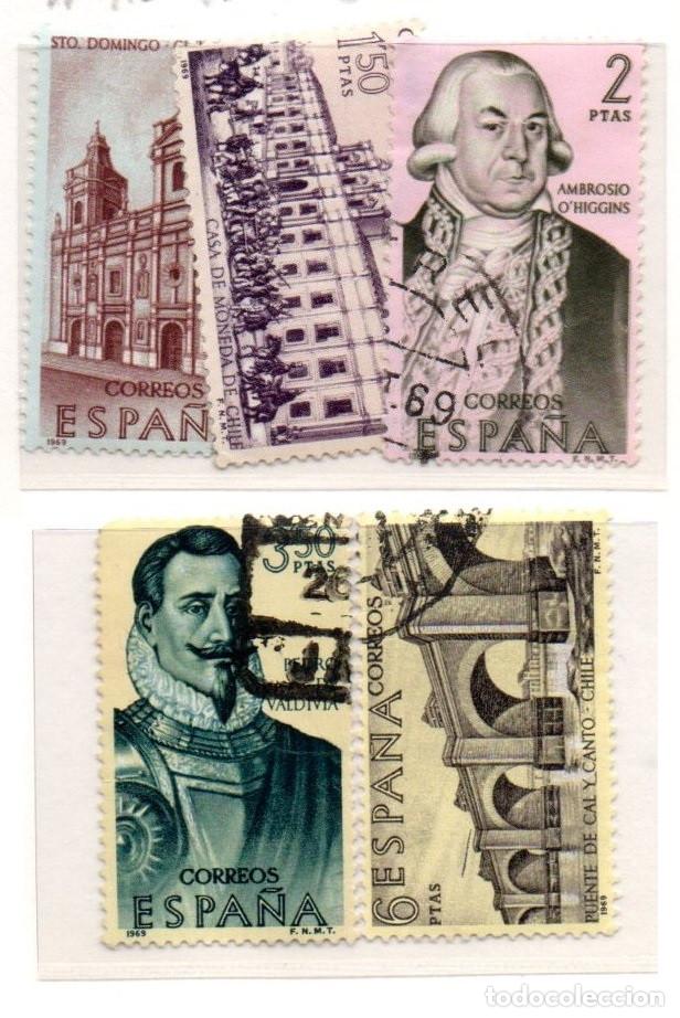 Sellos: SERIE SELLOS ESPA&Ntilde;A A&Ntilde;O 1969 FORJADORES USADOS EDIFIL N&ordm; 1939-43