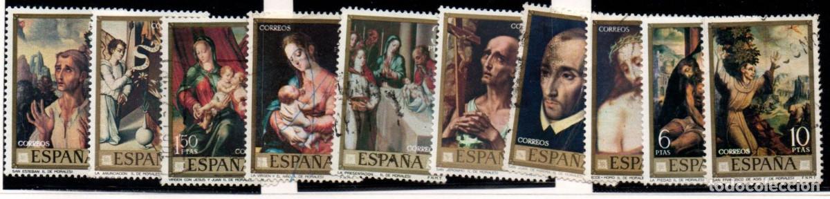 Sellos: SERIE SELLOS ESPA&Ntilde;A A&Ntilde;O 1970 PINTOR MORALES USADOS 1963-72 COMPLETA