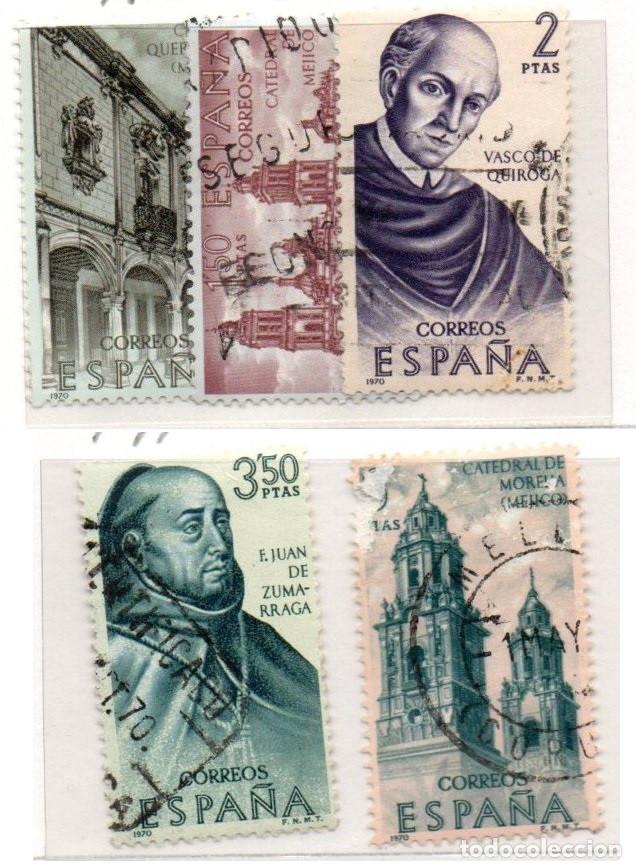 Sellos: SERIE SELLOS ESPA&Ntilde;A A&Ntilde;O 1970 FORJADORES USADOS EDIFIL N&ordm; 1996-00