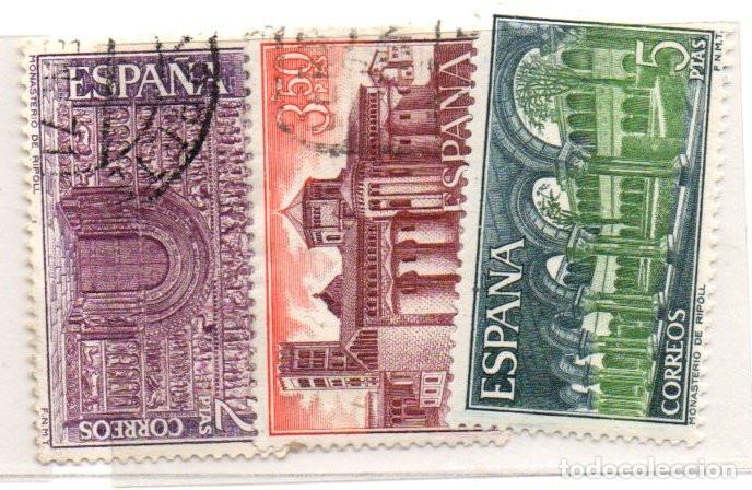 Sellos: SERIE SELLOS ESPA&Ntilde;A A&Ntilde;O 1970 MONASTERIO RIPOLL USADOS EDIFIL N&ordm; 2005-07
