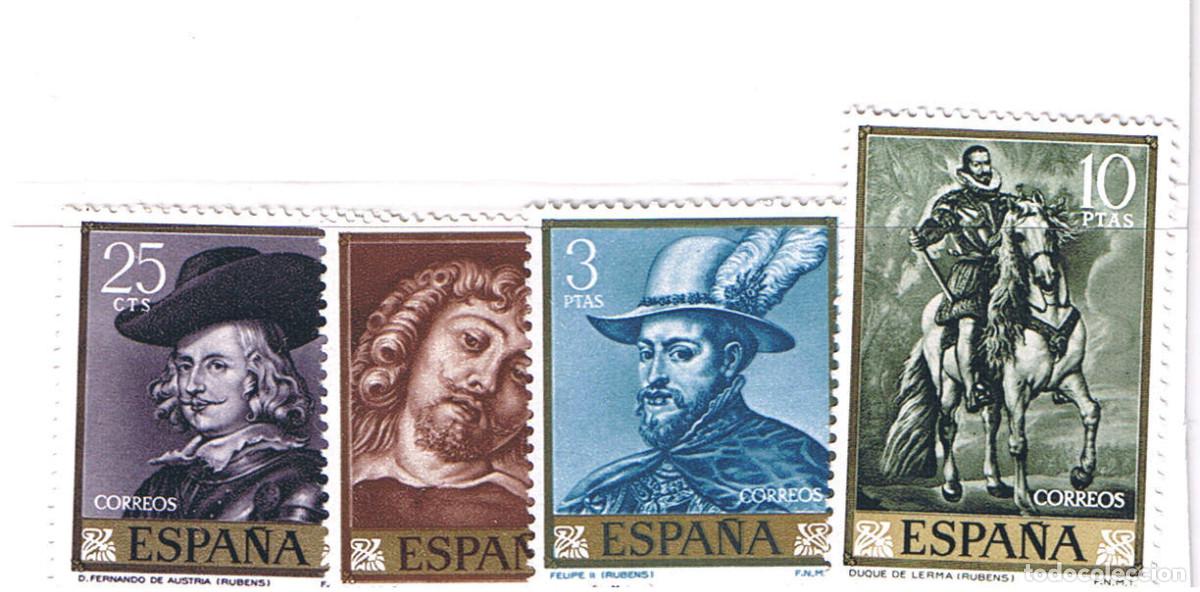 Sellos: SERIE SELLOS ESPA&Ntilde;A A&Ntilde;O 1962 RUBENS CHARNELA EDIFIL N&ordm; 1434-37 COMPLETA