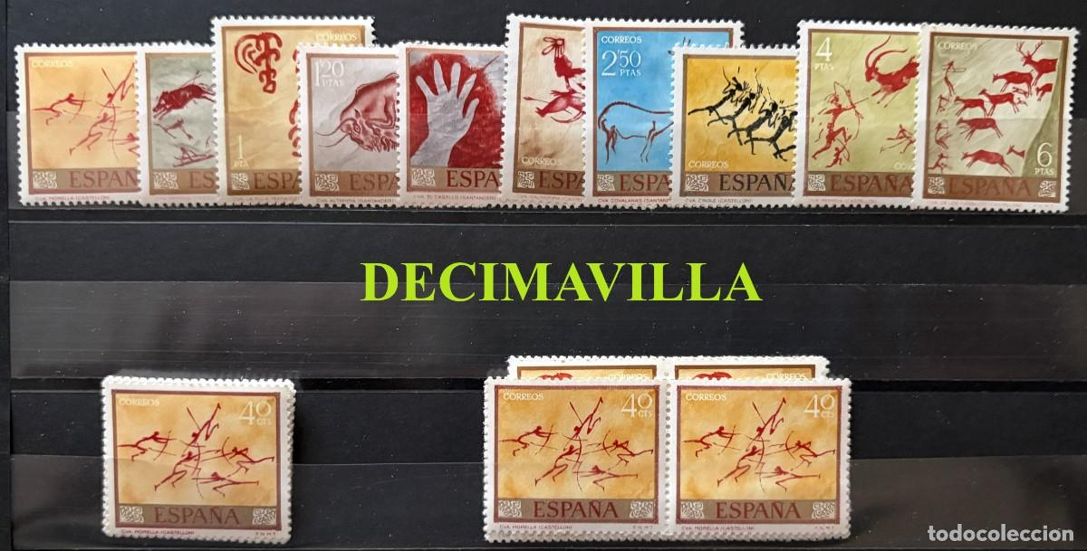 Sellos: ESP257, ESPA&Ntilde;A, SPAIN, A&Ntilde;O 1967, EDIFIL 1779/88, PINTURAS RUPESTRES, 4 SERIES