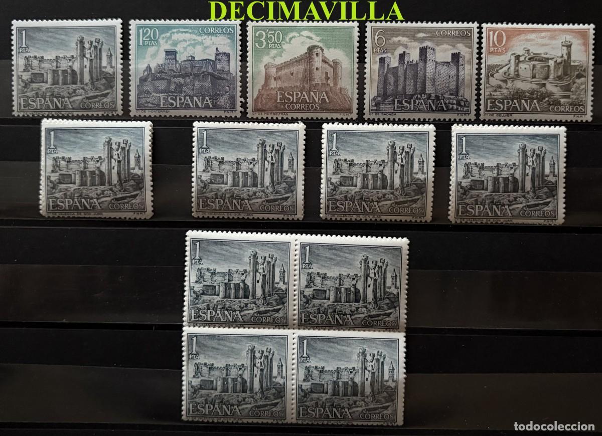 Sellos: ESP263, ESPA&Ntilde;A, SPAIN, A&Ntilde;O 1970, EDIFIL 1977/81, CASTILLOS, 9 SERIES
