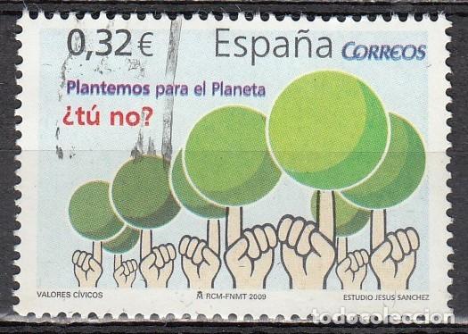Sellos: ESPA&Ntilde;A 2009 - Edifil 4472 &ordm; USADO - Valores C&iacute;vicos