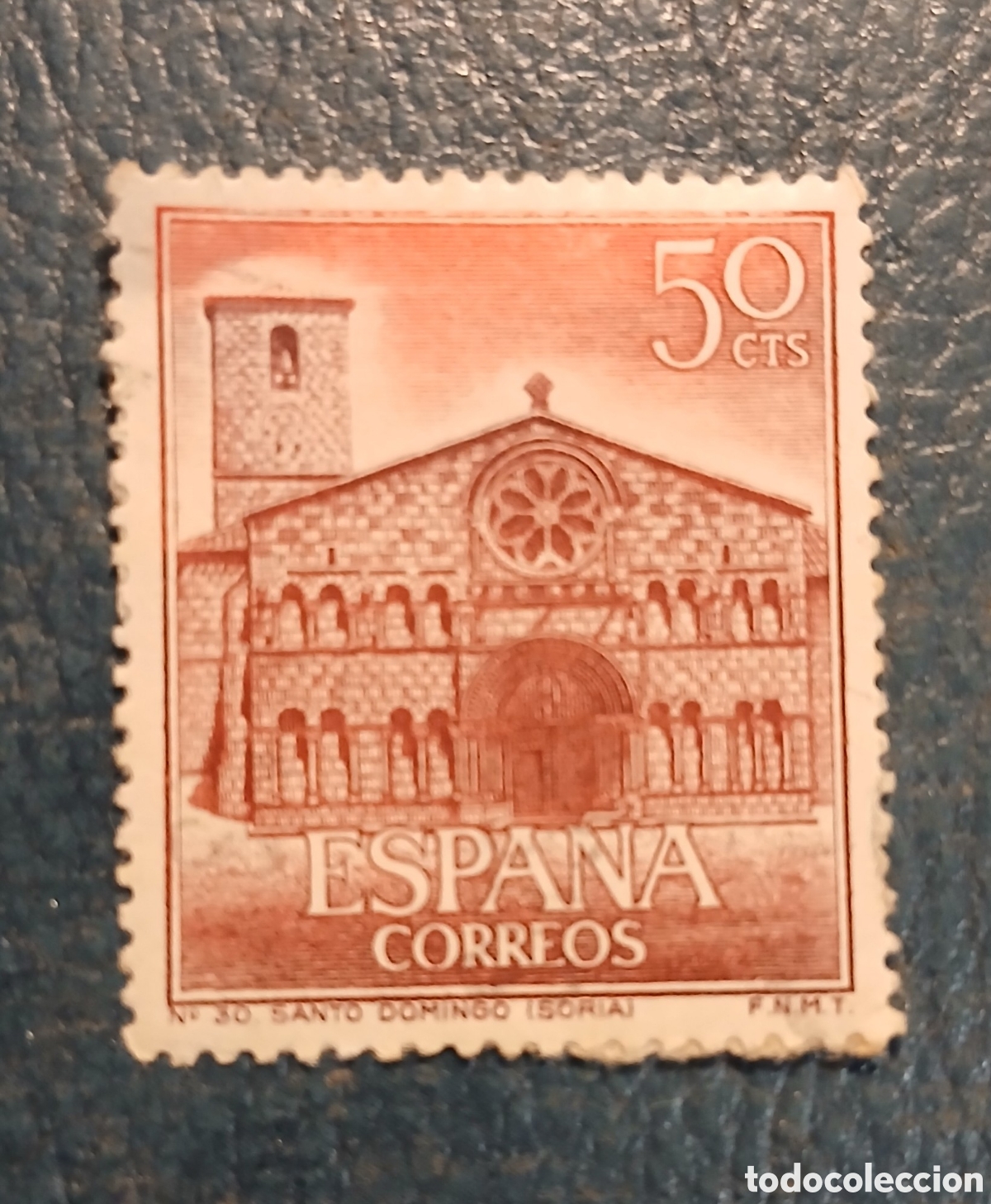 Sellos: 1 sello Espa&ntilde;a 1966. Iglesias Santo Domingo, Soria