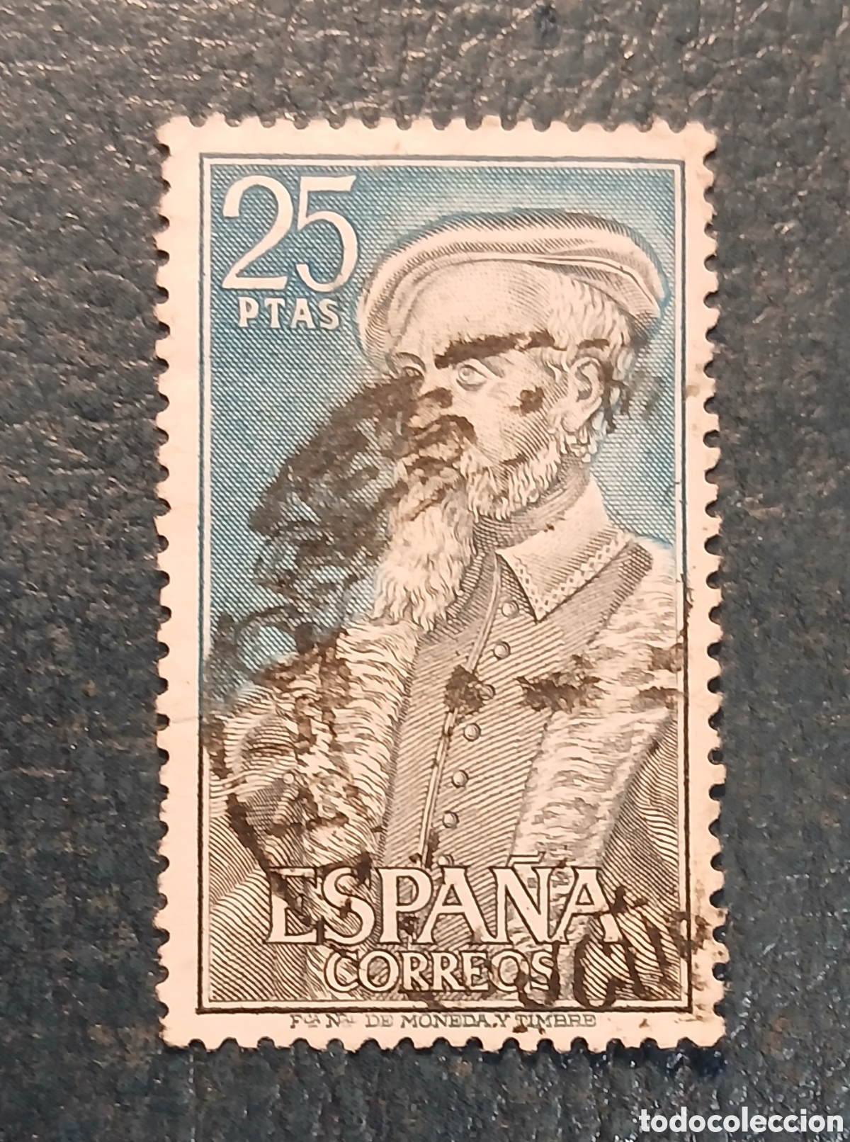 Sellos: 1 sello Espa&ntilde;a 1967. Personajes wspa&ntilde;oles. Andr&eacute;s Laguna (1499-1559)