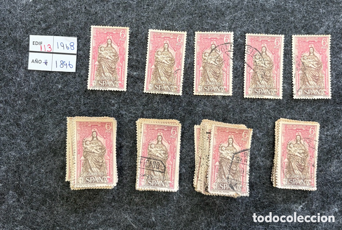 Sellos: Sellos Espa&ntilde;a 1968 Edifil 1896 lote 113 uds