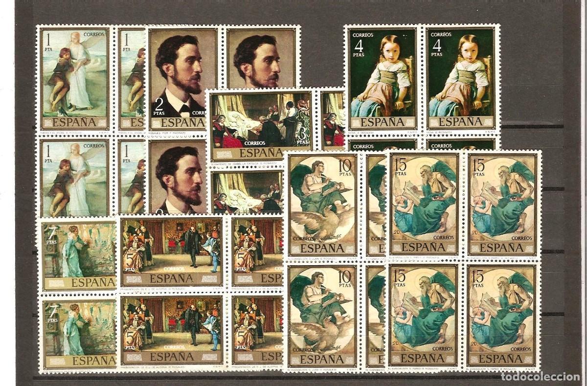 Sellos: Sellos de Espa&ntilde;a A&ntilde;o 1974 Pintor Eduardo Rosales Sellos nuevos** en bloque de 4 N&ordm; Edifil 2203/10