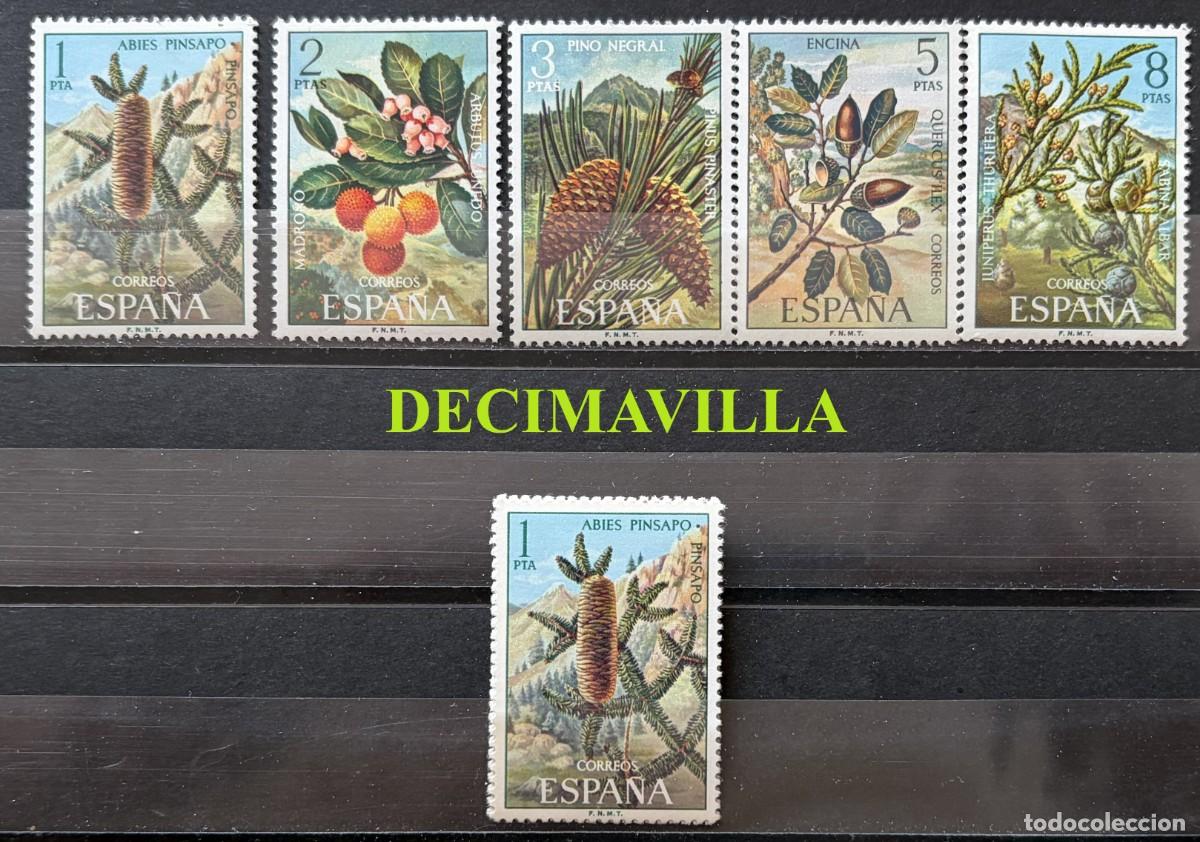 Sellos: ESP271, ESPA&Ntilde;A, SPAIN, A&Ntilde;O 1972, EDIFIL 2085/89, FLORA, 2 SERIES