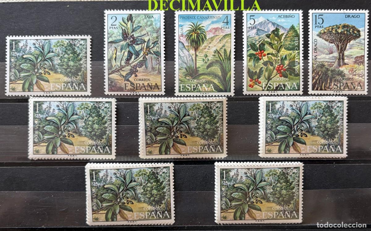 Sellos: ESP275, ESPA&Ntilde;A, SPAIN, A&Ntilde;O 1972, EDIFIL 2120/24, FLORA, 6 SERIES