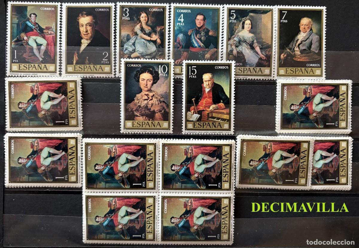 Sellos: ESP279, ESPA&Ntilde;A, SPAIN, A&Ntilde;O 1973, EDIFIL 2146/53, VICENTE LOPEZ PORTA&Ntilde;A, 10 SERIES