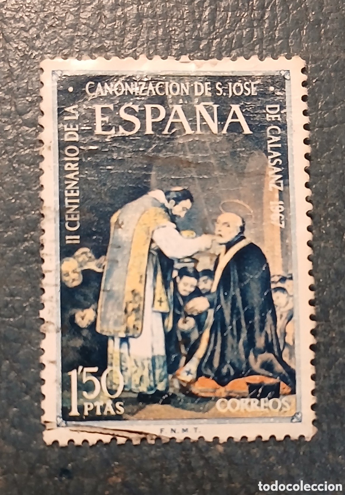 Sellos: 1 sello Espa&ntilde;a 1967. II Centenario San Jos&eacute; de Calasanz