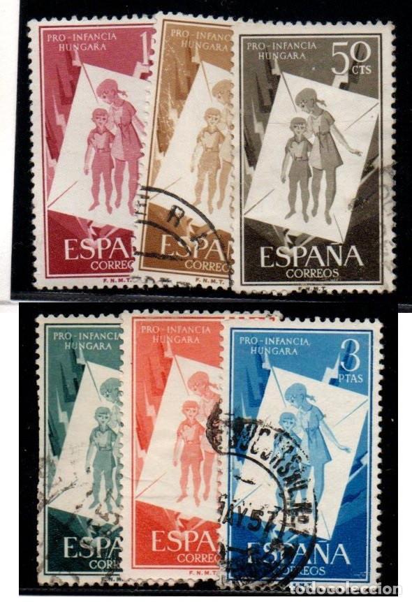 Sellos: SERIE SELLOS ESPA&Ntilde;A A&Ntilde;O 1956 INFANCIA USADOS EDIFIL N&ordm; 1200-05 SERIE COMPLETA