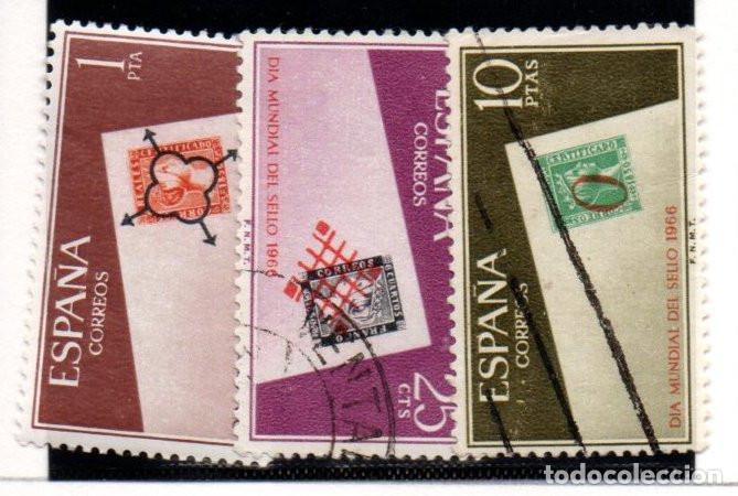 Sellos: SERIE SELLOS ESPA&Ntilde;A A&Ntilde;O 1966 DIA DEL SELLO USADOS EDIFIL N&ordm; 1723-25