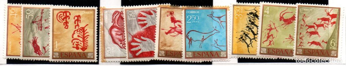 Sellos: SERIE SELLOS ESPA&Ntilde;A A&Ntilde;O 1967 PINTOR DESCONOCIDO USADOS EDIFIL N&ordm; 1779-88