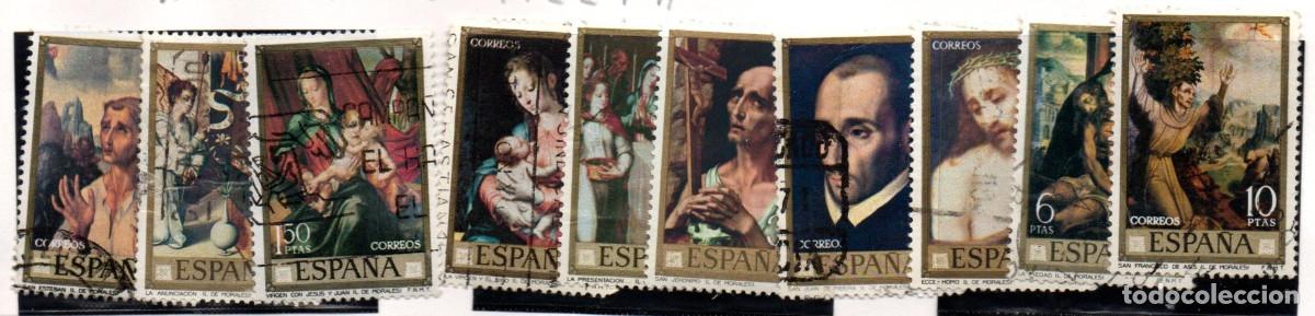 Sellos: SERIE SELLOS ESPA&Ntilde;A A&Ntilde;O 1970 PINTOR MORALES USADOS 1963-73 COMPLETA