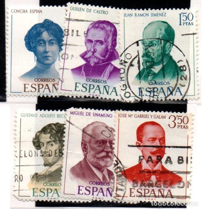 Sellos: SERIE SELLOS ESPA&Ntilde;A A&Ntilde;O 1970 PERSONAJES USADOS EDIFIL N&ordm; 1990-95