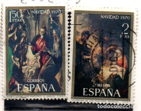 Sellos: SERIE SELLOS ESPA&Ntilde;A A&Ntilde;O 1970 NAVIDAD USADOS EDIFIL N&ordm; 2002-03 COMPLETA